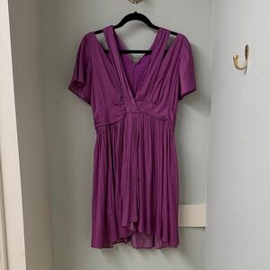 Anthropologie Vibrant Magenta Dress